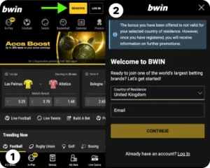 Bwin registration